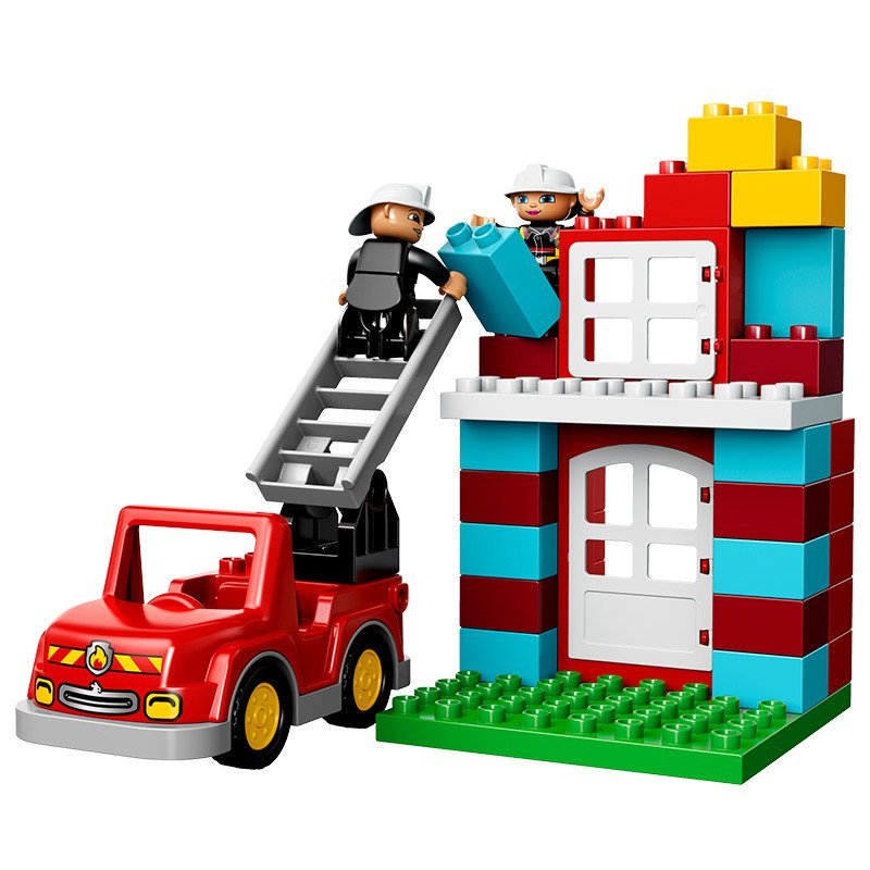 苏宁自营lego乐高duplo得宝系列消防局10593