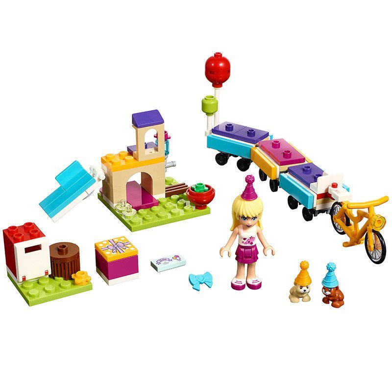 苏宁自营lego乐高friends好朋友系列宠物派对小火车41111