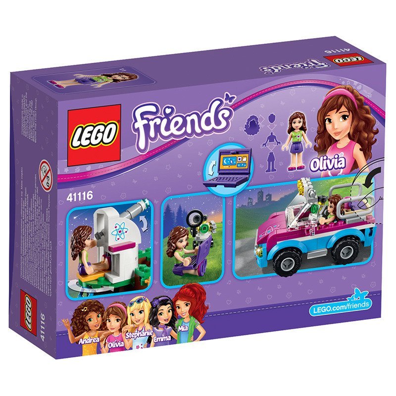 [苏宁自营]LEGO 乐高 Friends 好朋友系列 奥莉薇亚的科学探索车 41116