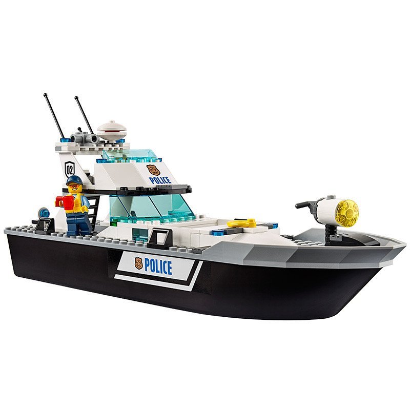 LEGO 乐高 City城市系列 巡逻艇 LEGO60129 塑料积木玩具 5-12岁 100-200块