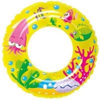 吉龙 海洋世界 海鱼泳圈 黄色 蓝色 动物造型 儿童游泳圈 浮圈腋下圈 047021