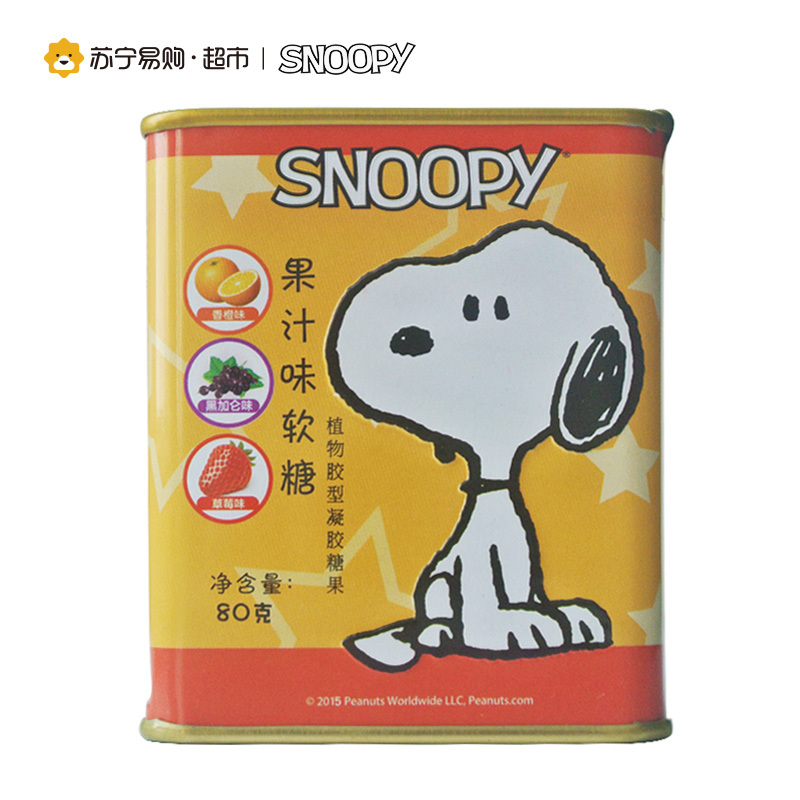 史努比果汁味软糖综合味80g