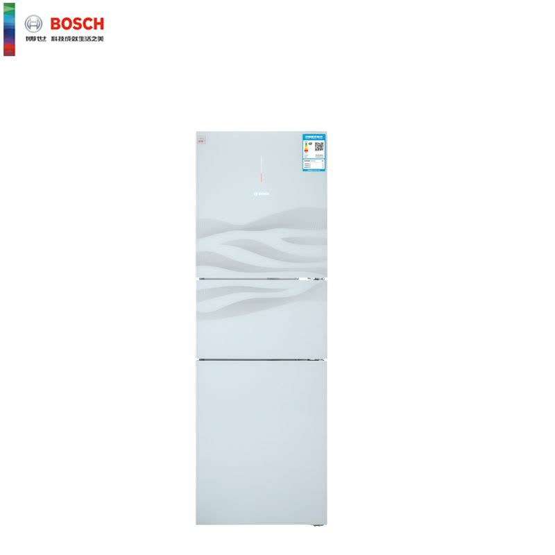 博世(BOSCH) KGF30S12EC 289升 零度保鲜 滤膜保湿 LED双显 三门冰箱(白色流纹)图片