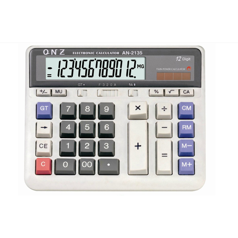 全能指电子电脑键盘计算器 AN2135 12位 台 1/10/40 815008286