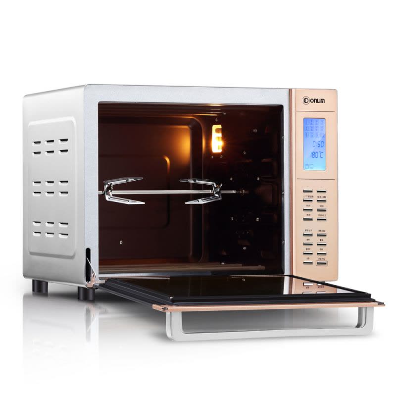 Donlim/东菱 DL-K33G家用电子式智能烤箱独立控温烘焙搪瓷内胆33L图片