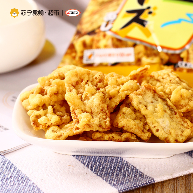 MARUESU马鲁斯酥脆炸鱿鱼(蛋黄酱味)25g日本进口零食