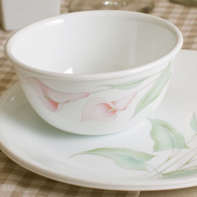 康宁(CORELLE)餐具套装原装进口碗/碟子/盘子餐盘套装 36件套餐具 都市百合碗碟 36-LV-CS图片