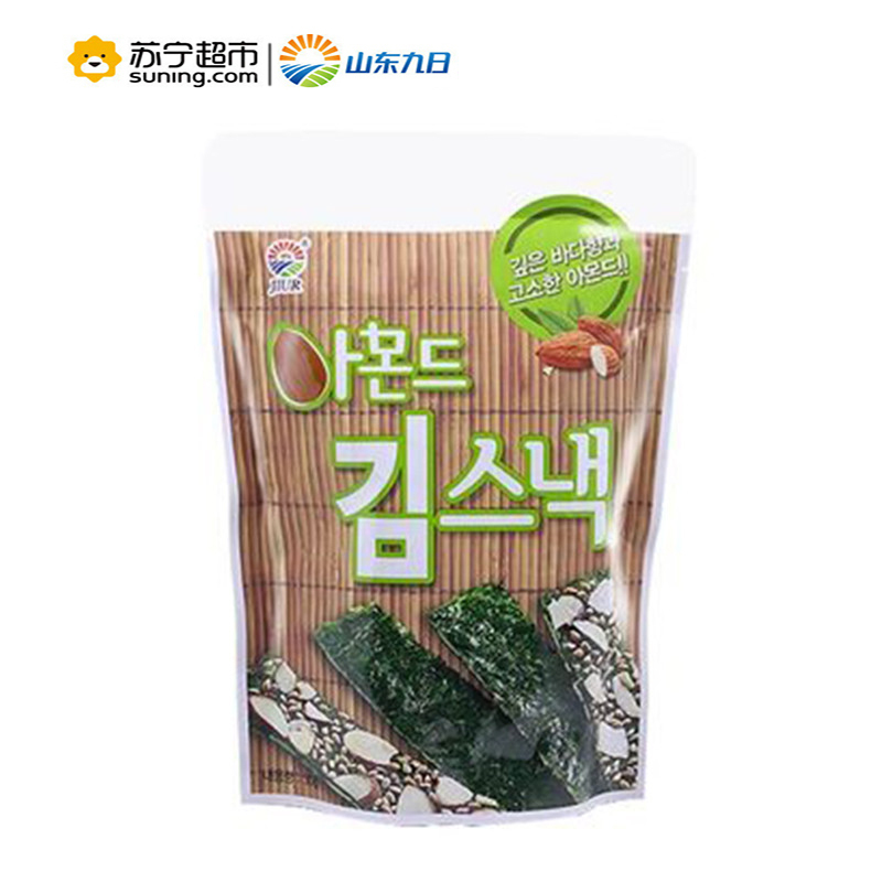九日牌扁桃仁海苔25g 韩国进口调味海苔即食拌饭包饭紫菜香脆片办公旅行休闲零食