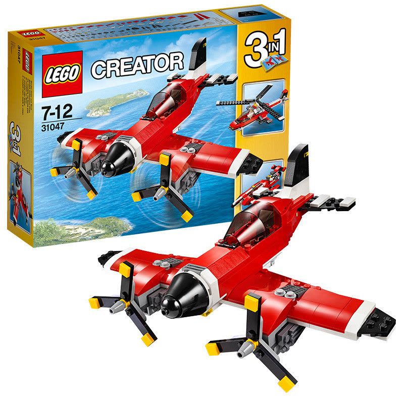 LEGO 乐高 Creator 创意拼砌系列螺旋桨飞机 31047 6-14岁 塑料玩具 200块以上图片