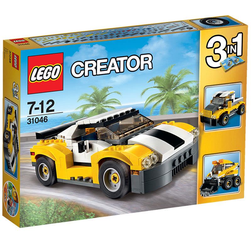 LEGO 乐高 Creator 创意拼砌系列高速跑车 31046 6-14岁 塑料玩具 200块以上图片