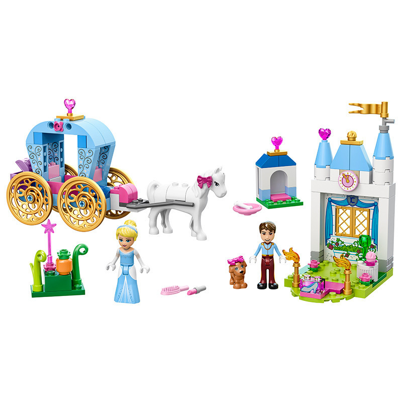 LEGO 乐高 Juniors 小拼砌师系列灰姑娘的南瓜车 10729 塑料玩具 100-200块 4-7岁