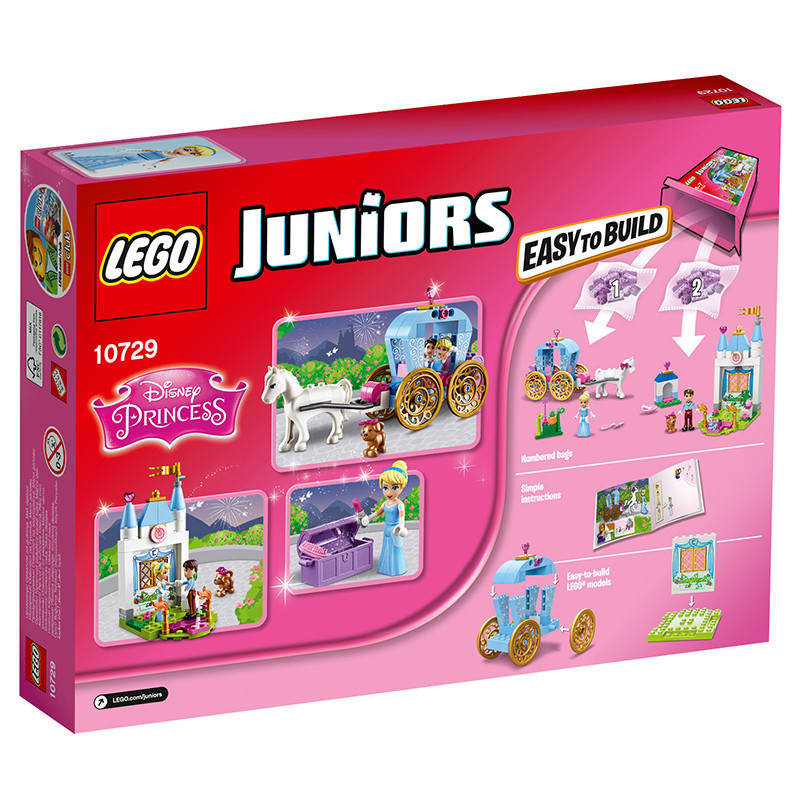 LEGO 乐高 Juniors 小拼砌师系列灰姑娘的南瓜车 10729 塑料玩具 100-200块 4-7岁