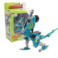 智尊星杰元气拯救队星魂勇者玩具变形金刚机器人 5寸锐冠龙