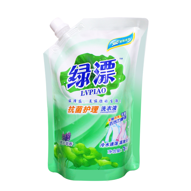 [苏宁易购超市]绿漂 抗菌护理洗衣液(薰衣草) 1kg