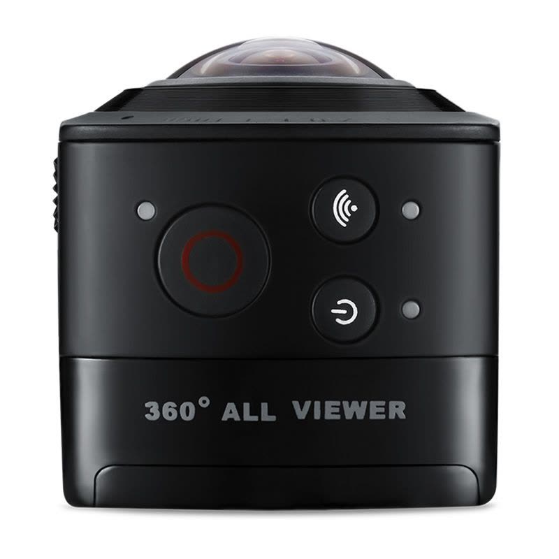 OKAA 全景相机 360度全景数码运动相机TF卡存储 经典黑+配件包 官方标配图片