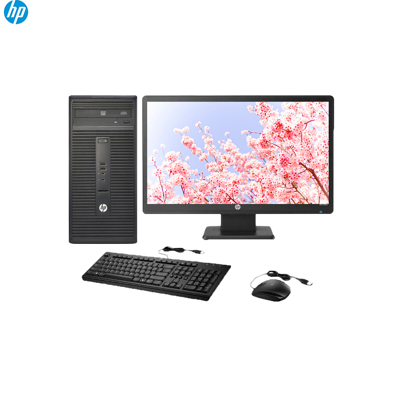 惠普(HP)商用台式电脑288 G2+20寸显示器/I3-6100/4GB/500GB/DVDRW/WIN7