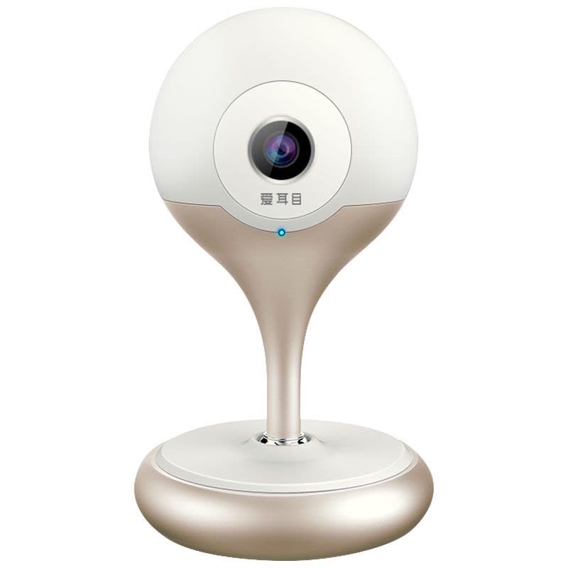 爱耳目 (iermu) HDQ 精灵球 智能摄像机 远程wifi网络无线监控摄像头 云卡双录制 (玫瑰金 720P）图片