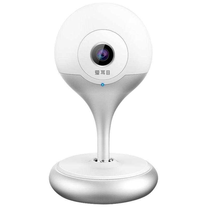 爱耳目 (iermu) HDQ 精灵球 智能摄像机 远程wifi网络无线监控摄像头 云卡双录制（魅力银 720P）