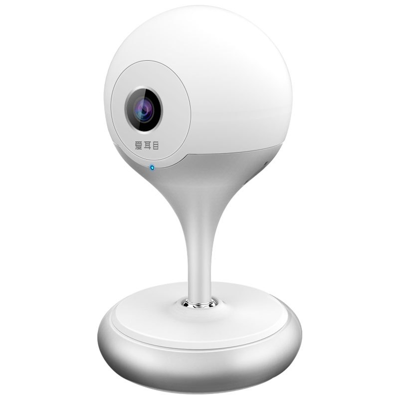 爱耳目 (iermu) HDQ 精灵球 智能摄像机 远程wifi网络无线监控摄像头 云卡双录制（魅力银 720P）