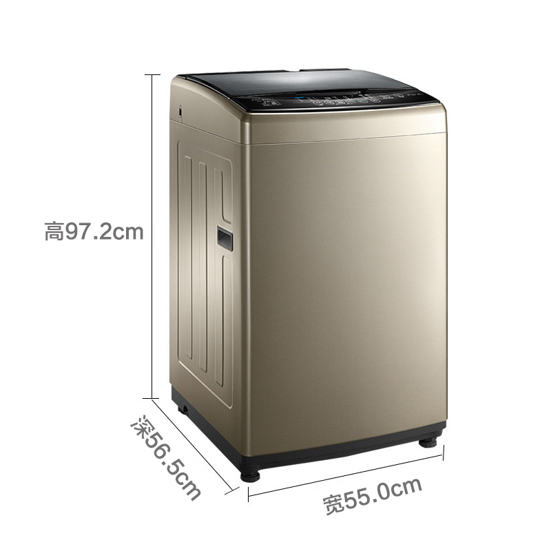 美的(Midea) MB90-6100WDQCG 9公斤洗衣机 智能操控 变频节能 FCS快净 家用 金色高清大图