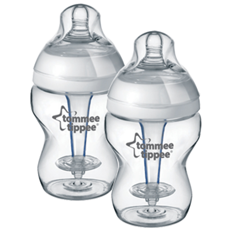 汤美天地 Tommee Tippee “母乳自然”感温防胀气奶瓶260ML/9oz(两个装)