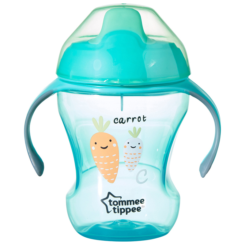 汤美天地 Tommee Tippee 双耳吸咀杯230ml - 绿色7m+