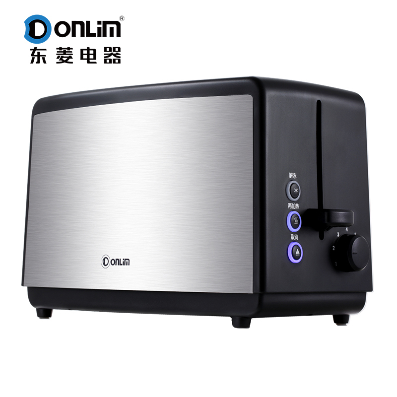 东菱(Donlim)多士炉 DL-8012不锈钢吐司机家用早餐2片烤面包机烤架