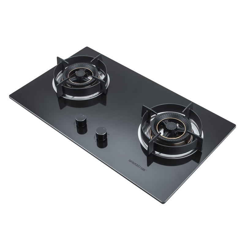 万喜JZT/Y-838B10燃气灶 金刚陶瓷面板嵌入式灶具 一级能效 液化气 天然气