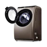 三洋(SANYO) DG-L8033BCIX 8公斤 变频空气洗wifi智能 滚筒洗衣机(惠金色)