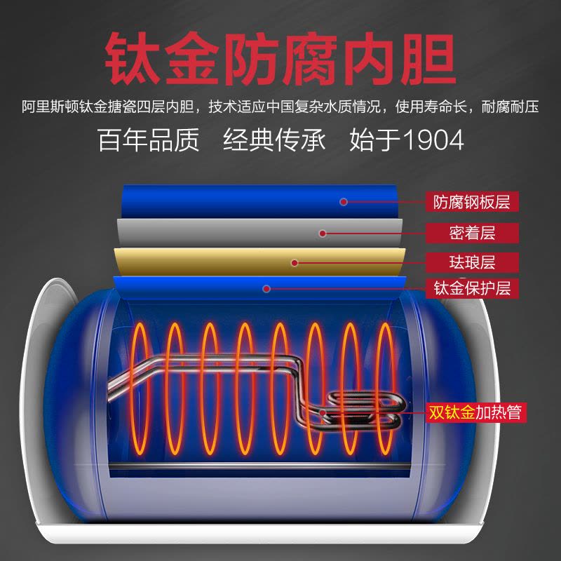 阿里斯顿(ARISTON)80升电热水器CB80E3.0AG 速热节能 健康抑菌(象牙白)图片