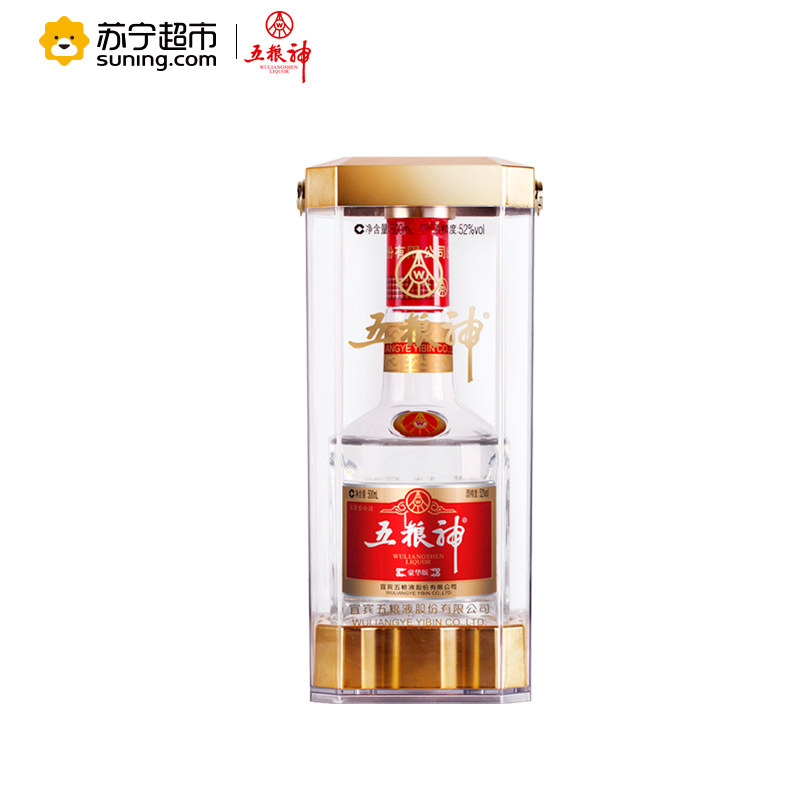 五粮液出品 五粮神 豪华版 52度 浓香型白酒 500ml*6 整箱装