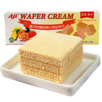 Aji威化夹心饼干橘子柠檬味150g 印尼进口零食