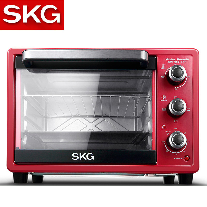 SKG1780 电烤箱 玛莎拉红 家用烘培电烤箱多功能达人入门级25L