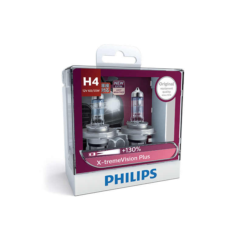 飞利浦(Philips) 汽车升级灯泡通用车型/夜劲光H4安全型 12V 60/55W
