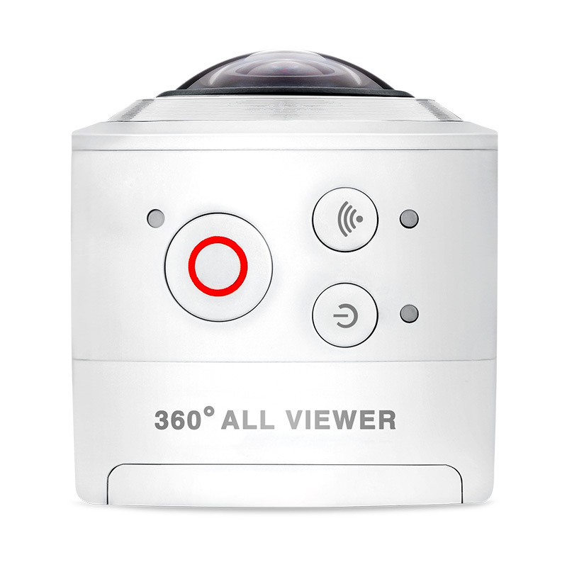 OKAA 360度全景相机 1600万像素高清全景摄像头 虚拟现实VR眼镜全景运动摄像机 气质白 官方标配加32G内存卡