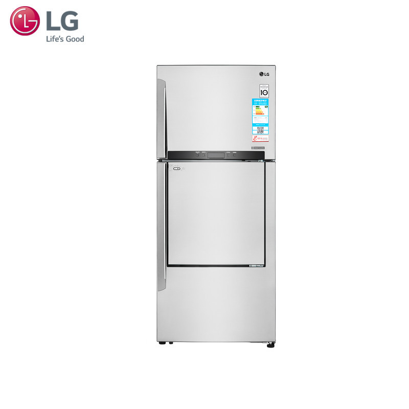 LG BCD-411WK(GR-D432HLAN) 411升双门冰箱 门中门 电脑控温 风冷无霜 高端双门冰箱