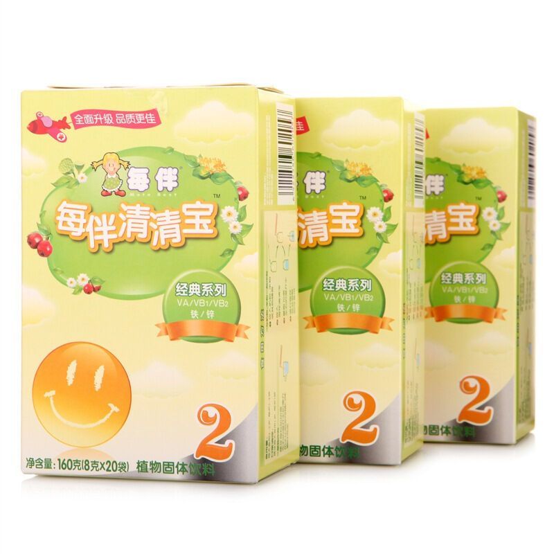 [苏宁红孩子]每伴(Mate best)清清宝经典2段 三联包160g*3 国产
