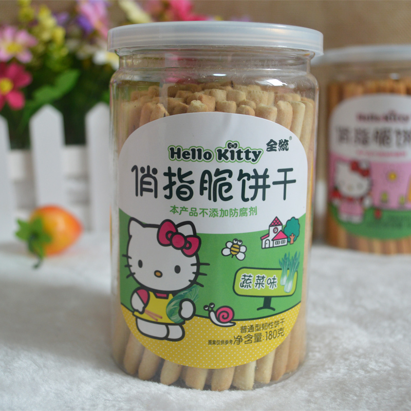 全统Hello Kitty果蔬手提罐小馒头140g