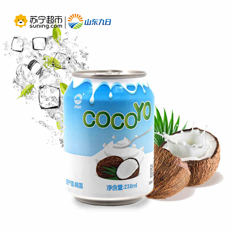 九日牌椰果风味饮料238ml*12瓶韩国进口