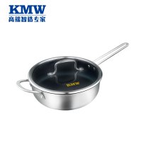 KMW锅具套装爱家炒煎锅具两件套TG20024德国品质精品锅具 熔射不粘 手工绒光不粘 不焦糊 不起烟 304钢