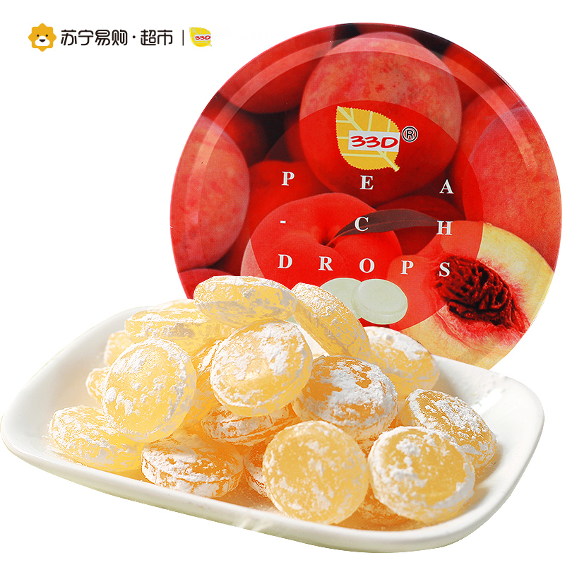 33D牌水蜜桃味糖果200g 德国进口零食