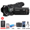 松下(Panasonic) HC-WXF990GK 手持式民用家用高清数码摄像机 4K双摄像头摄像机 黑色