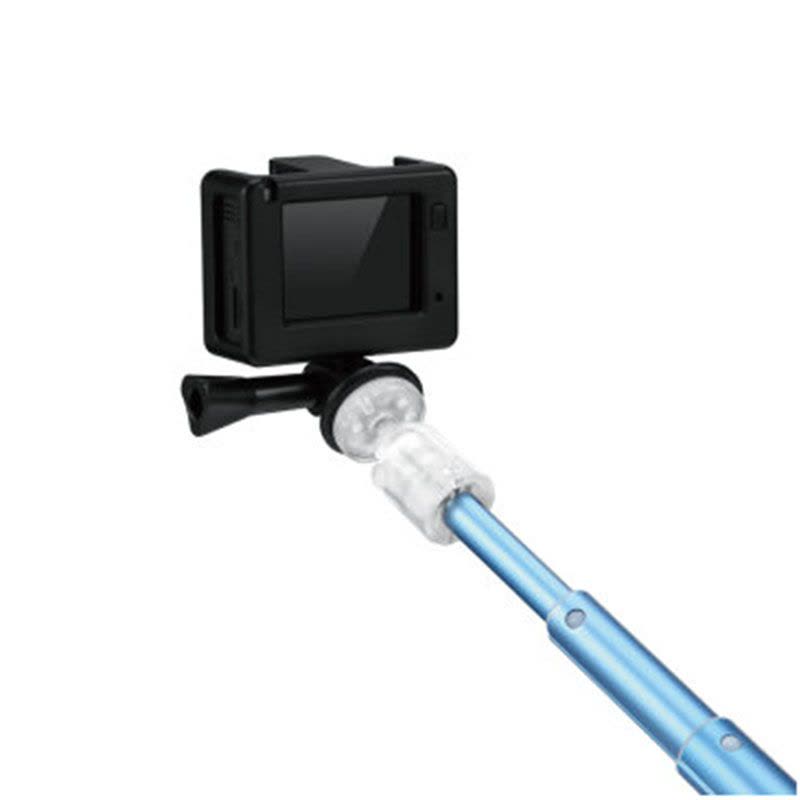 OKAA 蓝牙自拍杆 手机自拍神器 遥控自拍杆通用于苹果及安卓手机 运动相机通用 运动相机专用-蓝色款图片