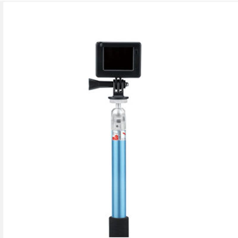 OKAA 蓝牙自拍杆 手机自拍神器 遥控自拍杆通用于苹果及安卓手机 运动相机通用 运动相机专用-蓝色款图片
