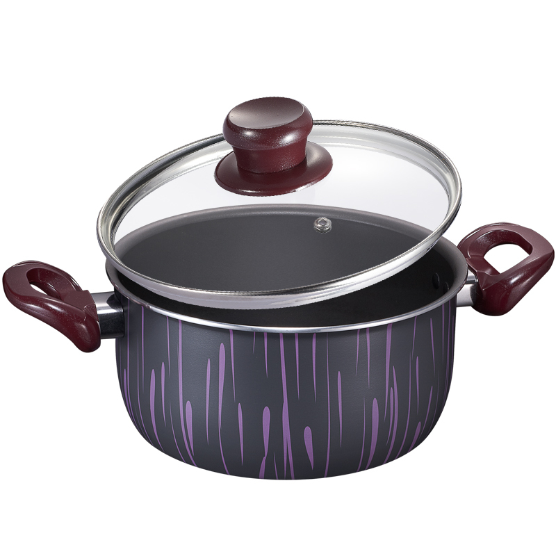 爱仕达汤锅asd20cm不粘汤锅炖锅煮锅焖烧锅锅具gt8720s煮面锅泡面锅小