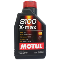 摩特(Motul)全合成润滑油 8100 X-MAX 0W-40 SN级 1L 法国原装进口