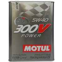 摩特(Motul)多酯类全合成润滑油 300V POWER 5W-40 SN级 2L 法国原装进口