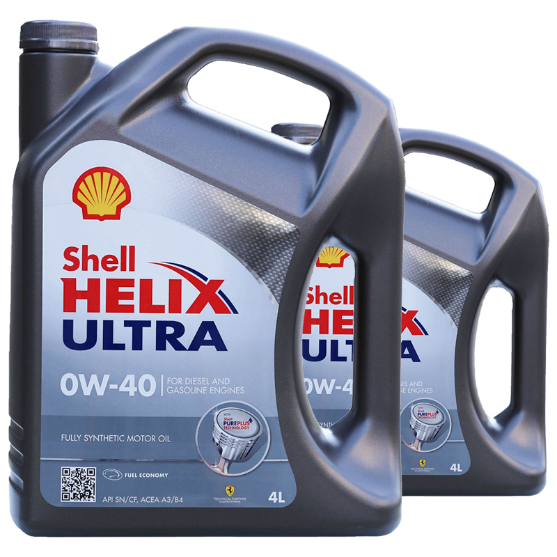 壳牌 Shell 超凡喜力 Helix Ultra 全合成机油0W-40 SN级别 4L/瓶 德国原装进口