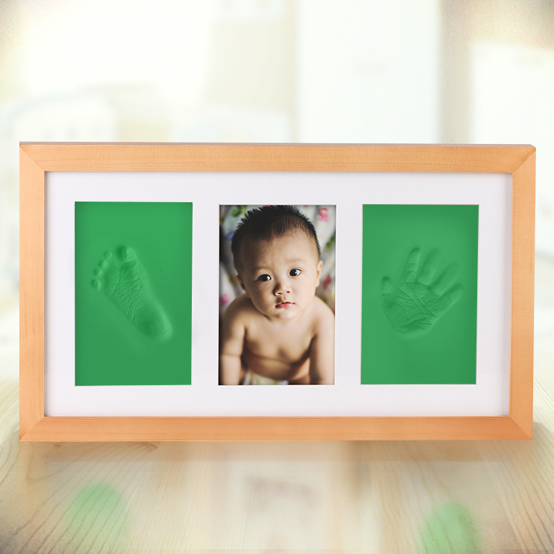 Babyprints宝宝手足印尼纪念相框 小号实木