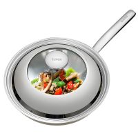 苏泊尔(SUPOR)雅致不锈钢三件套TP1510E炊具厨具不锈钢炒锅汤锅奶锅3件套30cm炒锅燃气通用